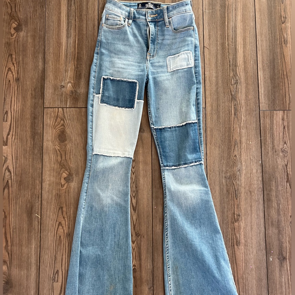 Hollister Patch work Flare Jeans